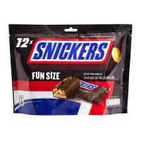 สนิกเกอร์ ฟันไซส์ ถั่วลิสงคาราเมลเคลือบช็อกโกแลต 20 กรัม x 12 ชิ้น - Snickers Funsize Chocolate Snack Bars 20g x 12 pcs