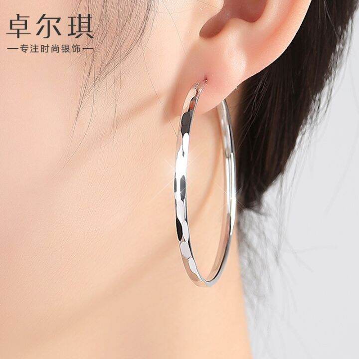 cod-sterling-silver-big-earrings-womens-hoop-new-trendy-european-and-fashion-net-red-high-end-sense-circle-rings