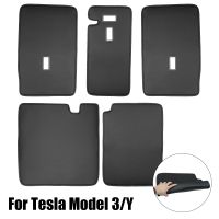 【LZ】✇✟۩  Trunk Anti Kick Cushion Separate Design Rear Seat Back Protector Comfortable Protection Pad For Tesla Model 3 Y