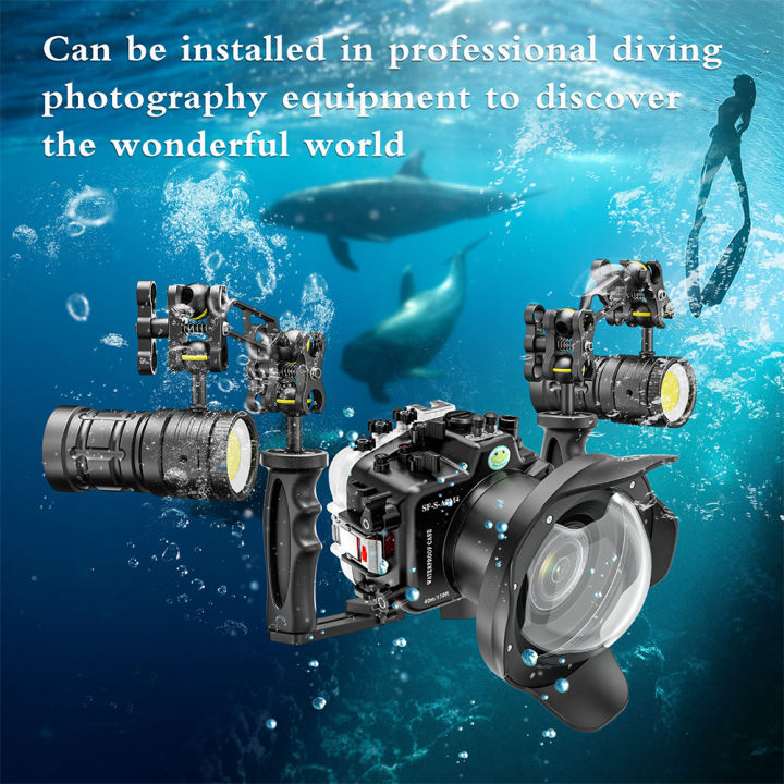 mk-18-seafrogs-10000ลูเมนไฟสำหรับดำน้ำสำหรับถ่ายภาพใต้น้ำมืออาชีพกันน้ำ100เมตรมุมกว้างแฟลชวิดีโอไฟฉาย