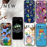 Cute Toy Story Disney For Google Pixel 7 6 Pro 6A 5A 5 4 4A XL 5G Black Phone Case Coque Capa Soft TPU Silicone Fundas