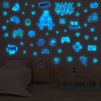 ✻ Game over Luminous Game Wall Sticker Pet Material Afg3511 Can Be Repeated Luminous Game Glow Sticker