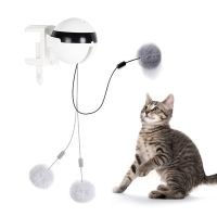 Funny Electric Cat Toy Lifting Ball Cats Teaser Toy Electric Flutter Rotating Cat Toys Electronic Motion Pet Toys Interactive