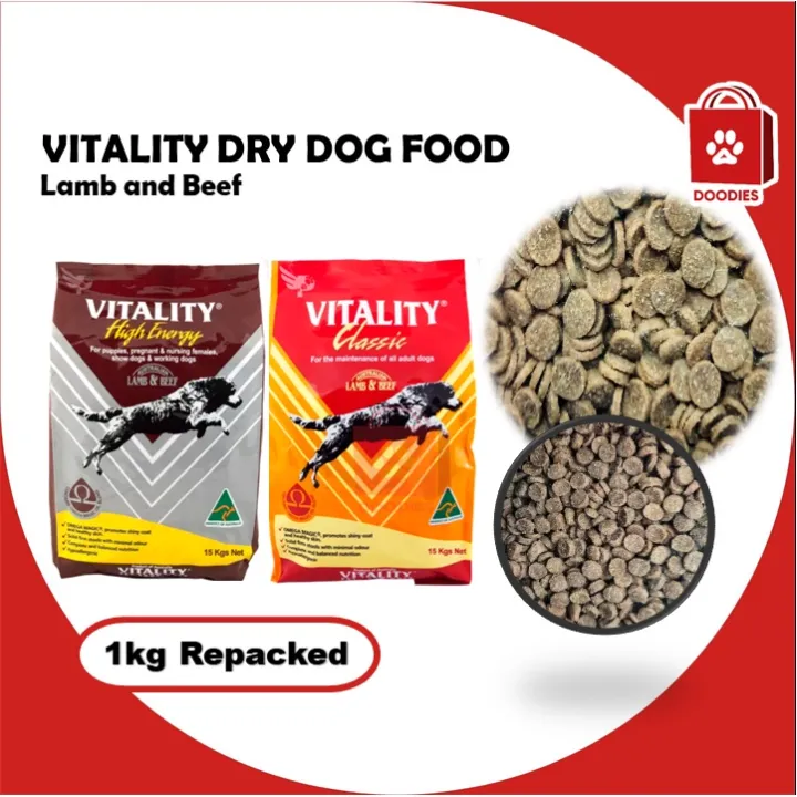 Vitality Dog Food High Energy Puppy and Classic Adult 1kg Lazada PH