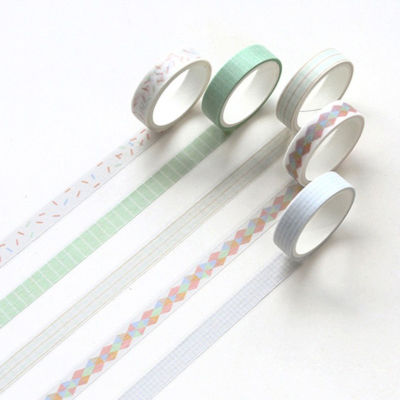 NEW Washi Tape Scrapbooking Supplies Beautiful Adhesive Decorative Tape Stamping For Gift Packaging Notebooks