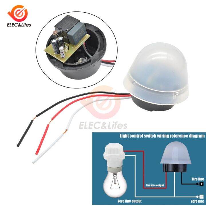 Rainproof AS-20 light control switch 110V 220V 12V Photo Control switch ...