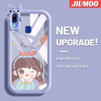 JIUMOO เคสสำหรับ VIVO Y95 Y91 Y91i เคสแฟชั่นลายการ์ตูนน่ารักเด็กผู้หญิงสีสันสดใสเคสโทรศัพท์โปร่งใสนิ่มเคสซิลิโคนกันกระแทกป้องกันเลนส์กล้องสัตว์ประหลาดตัวเล็กกรอบใส