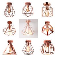 Modern Nordic Minimalism Led Ceiling Lights R Iron Lamp for Home Living Room Decor Kitchen Loft Light Plafonnier Rose Gold