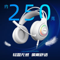 【520 ของขวัญ 】LEAVEN G75 หูฟังสำหรับเล่นเกม 7.1 ช่องเสียงเรืองแสง RGB หูฟังสำหรับเล่นเกมแบบสวมหัว