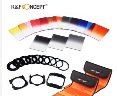 K&amp;F 25 in 1 Square Graduated Color ND Filter Kit SKU0489