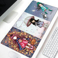 Mousepad New Large Computer keyboard pad MousePads Anime Girl Santoro Gorjuss Anti-slip Natural Rubber Soft Gamer Mice Pad