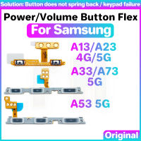 ปุ่มปรับระดับเสียง Flex สำหรับ Samsung Galaxy A13 A23 A33 A73 A53 4G 5G ปุ่มปิดเสียงเปิดปิดสายเคเบิลงอได้ปุ่มเปิด/ปิด