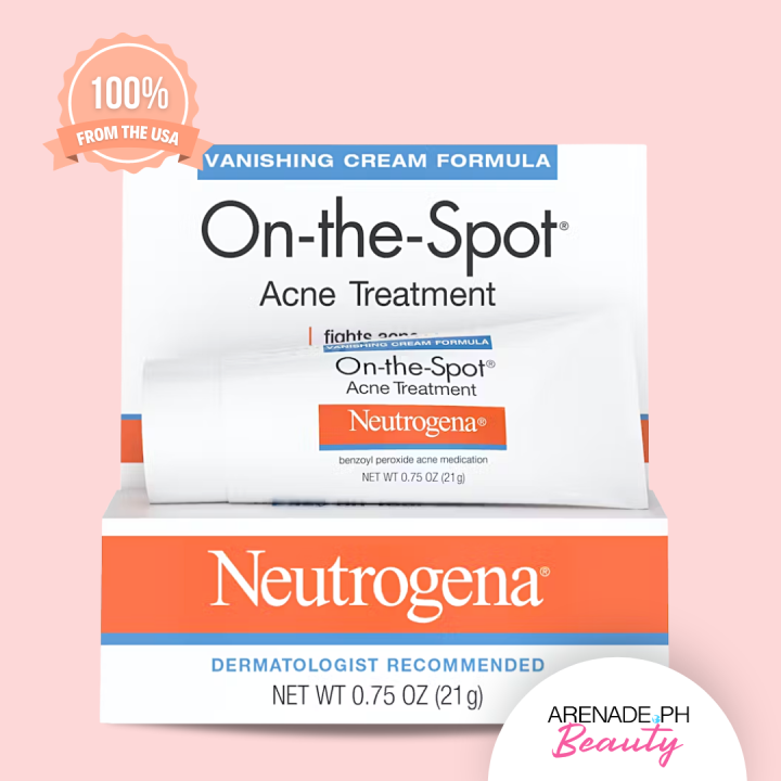 Neutrogena OnTheSpot Acne Treatment With Benzoyl Peroxide 21g Lazada PH