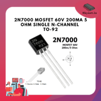 (5ตัว) 2N7000 MOSFET 60V 200mA 5 Ohm Single N-Channel TO-92