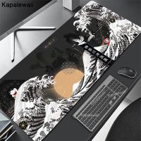 ญี่ปุ่น Great Wave Off Mouse Pad แผ่นรองเมาส์เกมมิ่งขนาดใหญ่ XXL แผ่นรองเมาส์ยางสำหรับเกมคอนโซล แผ่นรองเมาส์เดสก์ท็อปขนาดใหญ่ 90x40 Table Blanket