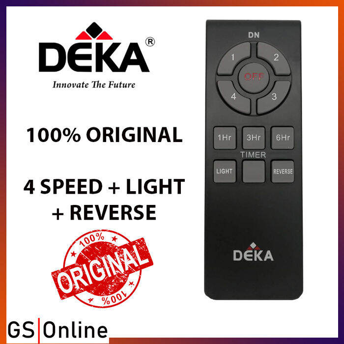 ORIGINAL DEKA CEILING FAN REMOTE CONTROL Lazada