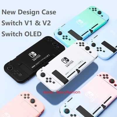 Hard น่ารัก Nintendo Switch Oled Case,ใหม่ Dockable สำหรับ Nintendo Switch V2 Skin Shell สำหรับ NS Switch Dock พร้อม Thumb Grip Cap
