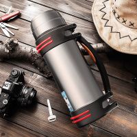 Efficient Insulation Thermos Travel Hiking Office Stainless Steel Thermo Cup Leakproof Portable High Capacity Coffee Vacuum Cup