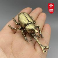Brass Beetle Unicorn Insect Home Office Desktop Tea Pet Pure Copper Handicraft Small Gift