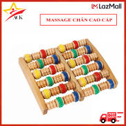 BÀN MASSAGE CHÂN, LĂN CHÂN GỖ BỒ ĐỀ LOẠI 6 THANH 21CMX25CM MX21 HÀNG CAO