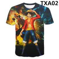 New style luffy T-shirt full 3d print short sleeve T-shirt round neck Leisure and fashion T-shirt for men