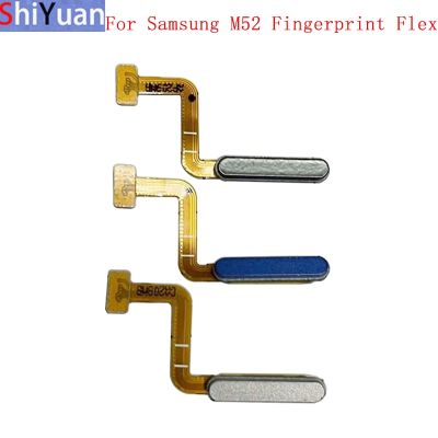 ลายนิ้วมือเซ็นเซอร์ปุ่ม Flex Cable Ribbon สําหรับ Samsung M52 M526 5G Power Key Touch Sensor Flex อะไหล่ทดแทน