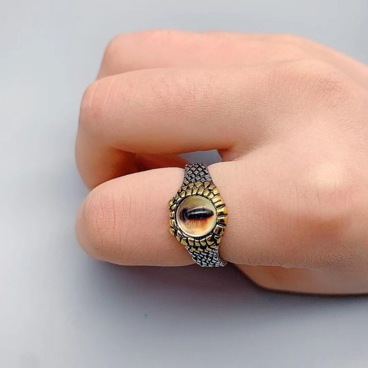 imitation-thai-silver-python-eye-ring-demon-eye-snake-eye-openable-tiger-eye-ring