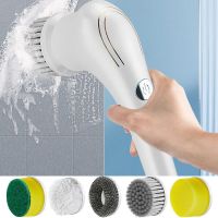 【hot】 5in1 Multifunctional Electric Cleaning Shoes Dishwashing Brushes USB Rechargeable Cleaner