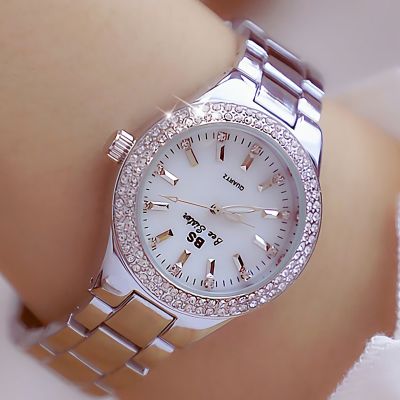 （A Decent035）Ladies LuxuryWatch 2022 Silver GoldFemale WatchesWomen 39; S Wristwatch