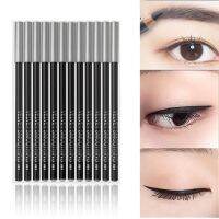 12PCS Black Eyeliner Pens Set Professional Waterproof Long Lasting Smooth Eyliner Pencil Makeup Beauty Cosmetic Tools Kit