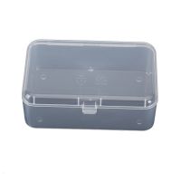 Rectangular Empty Mini Box Clear Plastic Organizer Storage Box Containers with Hinged Lid for Beads Fishing Tools 9x6x3.2cm