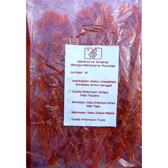 Fish Tocino 250g Premium Dried Fish Tocino of McCord Foods Silay Lazada PH