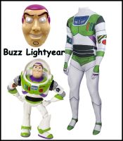 พร้อมส่งในไทย cp37 ชุด+หน้ากากบัซ ไลท์เยียร์ ชุดหุ่นยนต์ Buzz Lightyear toy story สู่ความเวิ้งว้างอันไกลโพ้น ทอยส์สตอรี่ บัซไลท์เยียร์