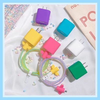 Cute Angle Charging Cable Protector Cover For Iphone 18W-20W Charger Plug Data Line Cable Protection Usb Cable Bites Protector Electrical Connectors