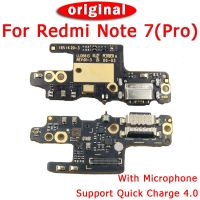 แผงชาร์จพอร์ตสำหรับ Xiaomi Redmi Note 7 Pro อะไหล่บอร์ดซ่อมโทรศัพท์มือถือ Usb สำหรับสายตัวเชื่อมต่อแบบแท่นยืดหยุ่น Redmi Note 7