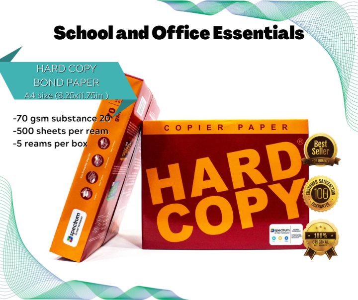 Hard Copy Bond Paper (A4) Lazada PH