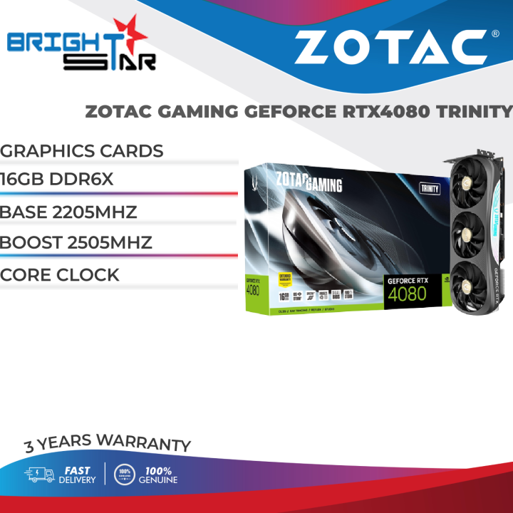 ZOTAC GAMING GeForce RTX 4080 16GB Trinity