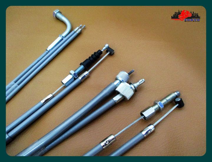 honda-cb77-high-bar-cable-set-throttle-set-amp-clutch-amp-front-brake-amp-speedo-high-quality-สายเร่งชุด-สายคลัช-สายเบรคหน้า-สายไมล์