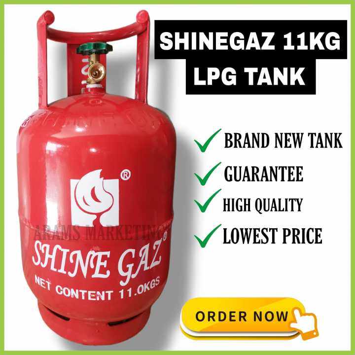 LPG TANK 11kg ONLY BRAND NEW SHINEGAZ (TANK ONLY) | Lazada PH