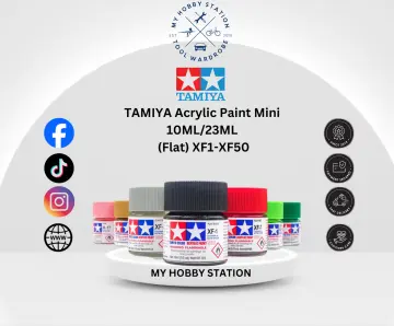 Tamiya Acrylic Paint (MINI'S) 10ml Bottles XF-1 to XF-90 Colors