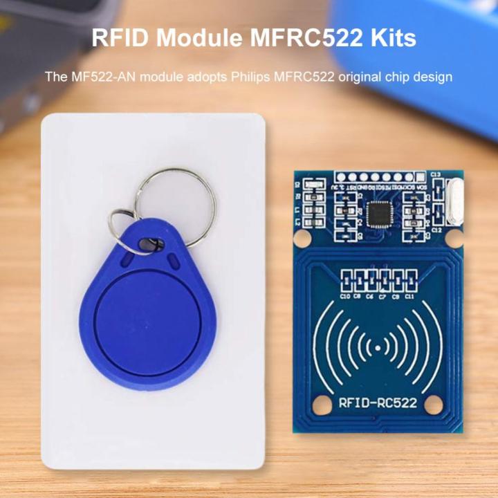 สินค้าใหม่-โมดูล-rfid-ชุด-rc522โมดูลพิแกนการ์ด-ic-13-56mhz-พร้อมแท็ก-spi-อ่านข้อมูลใช้งานง่ายขนาดกะทัดรัด
