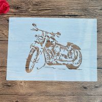 A4 29 *21cm DIY Stencils wall  Painting Scrapbook Coloring Embossing Album Decorative Paper Card Template wall motorcycle Rulers  Stencils