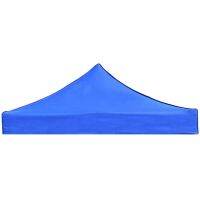 3pcs 2X2M Canopy Top Cover Replacement Four-Corner Tent Cloth Foldable Rainproof Patio Pavilion Replacement Blue