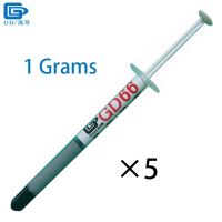 น้ำหนักสุทธิ1กรัม5ชิ้น GD66ความร้อนนำไฟฟ้าจาระบีวางซิลิโคนพลาสเตอร์ระบายความร้อนสารประกอบสำหรับ GPU PS4 CPU SY1