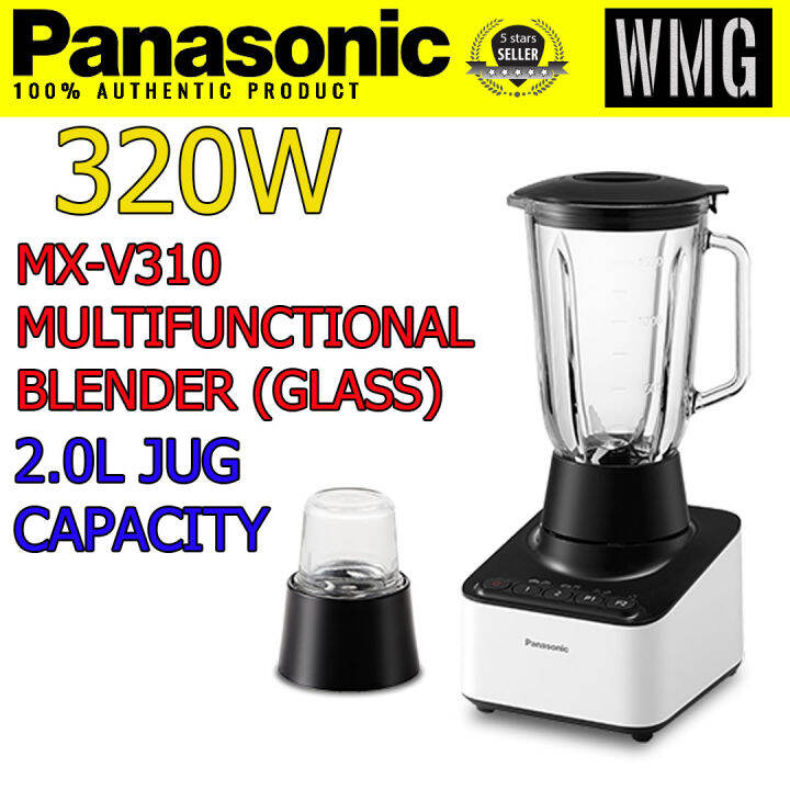 Panasonic Blender 2.0L Glass Jug MXV310 Lazada