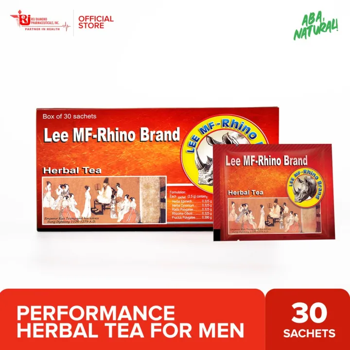 Lee Mf Rhino Herbal Tea Performance Herbal Tea For Men Sachets