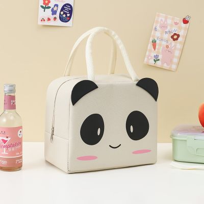 hot！【DT】ﺴ◐  Cartoon Insulation Thermal Cooler Bento Tote Storage Handbag Outdoor