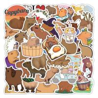 Capybara Sticker Cute Cartoon Animals Waterproof Labels 55Pcs Capybaras Decor for Water Bottles Laptop Luggage Cup Kids Teen Birthday Party high quality