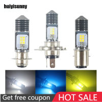 Huiyisunny ไฟหน้ามอเตอร์ T19ไฟ Led BA20D Led รถจักรยานยนต์ H6 P15D H6W Canbus หลอดไฟหน้าสัญญาณสูงต่ำตัดหมอก12V 6000K