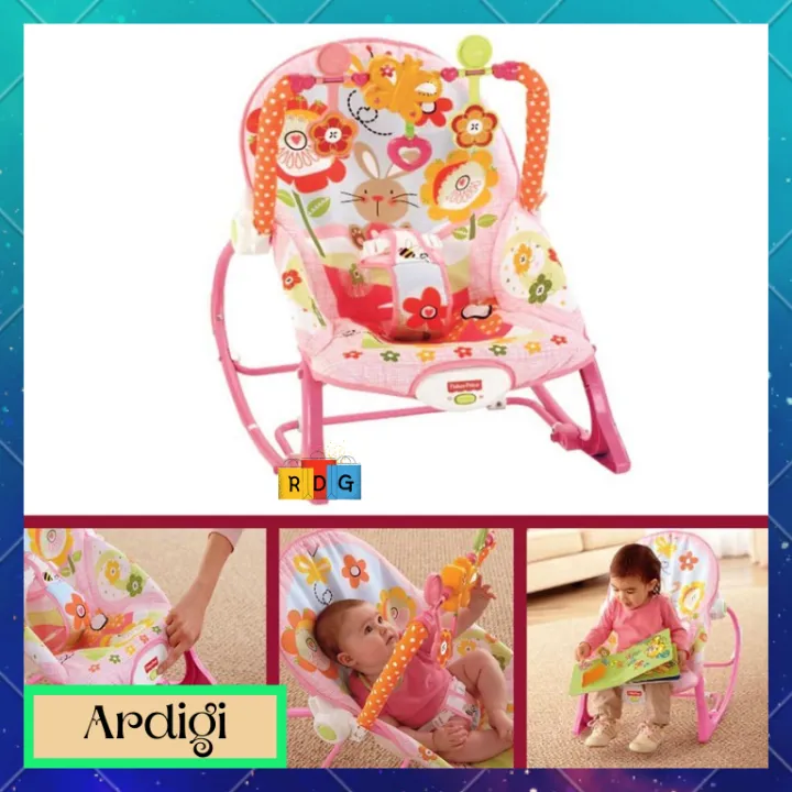 ARDIGI Fisher Price Baby Rocker Infant to Toddler with Buckle Electric